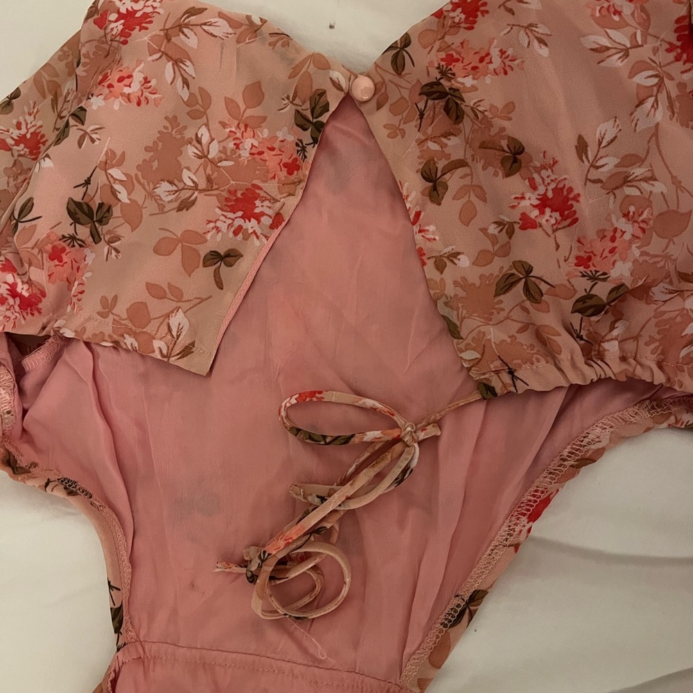 Petal & Pup Floral Pink Maxi Dress - Picture 7 of 7